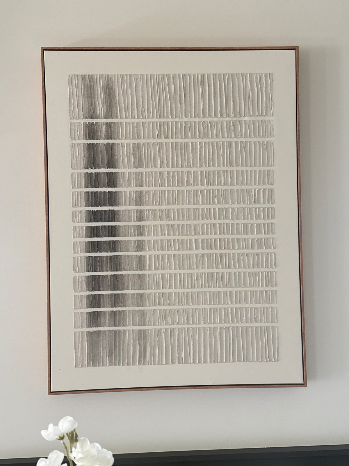 Modern Fading Grays Textured Canvas