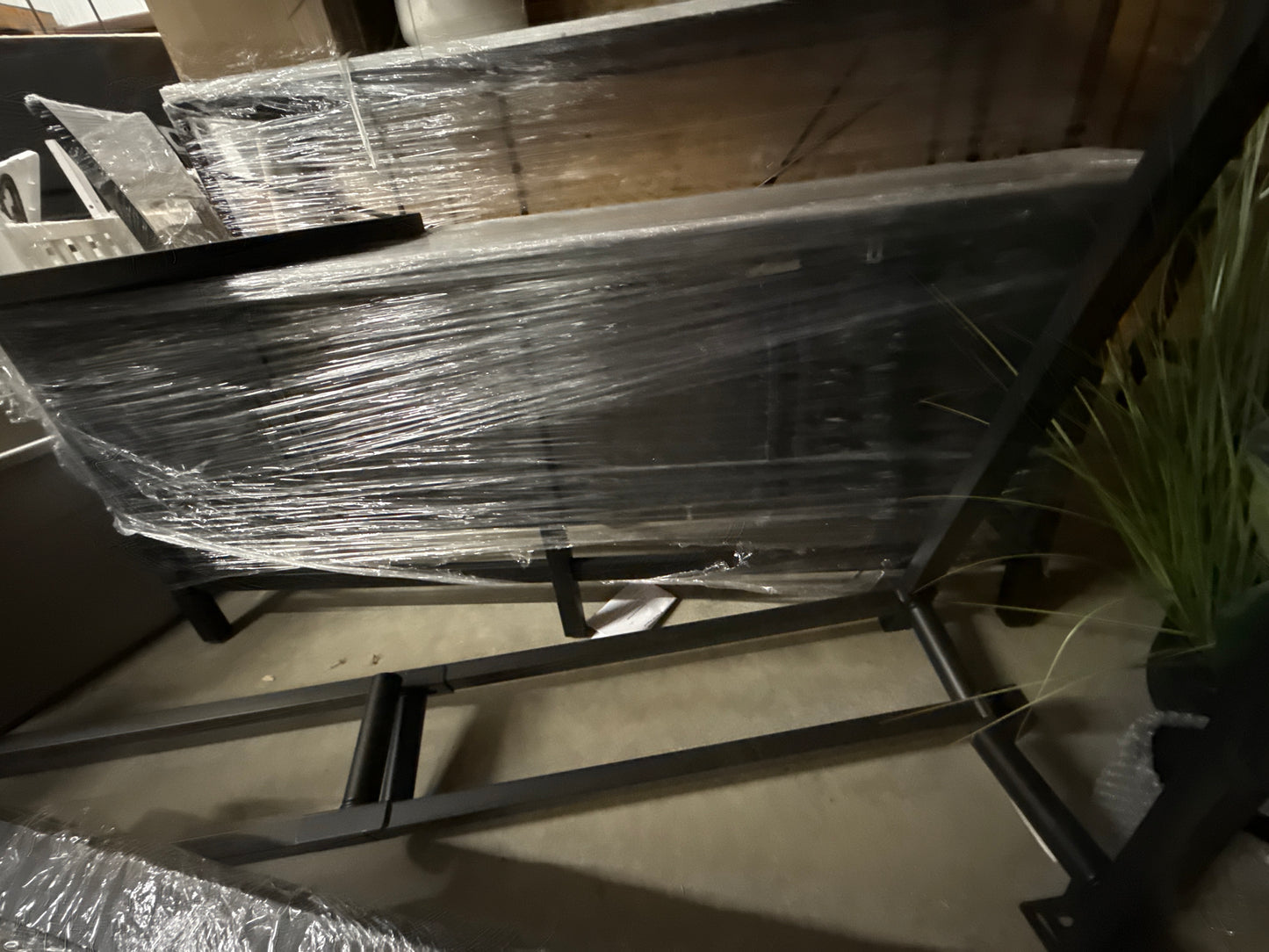 Black 4 Door Wood TV Console