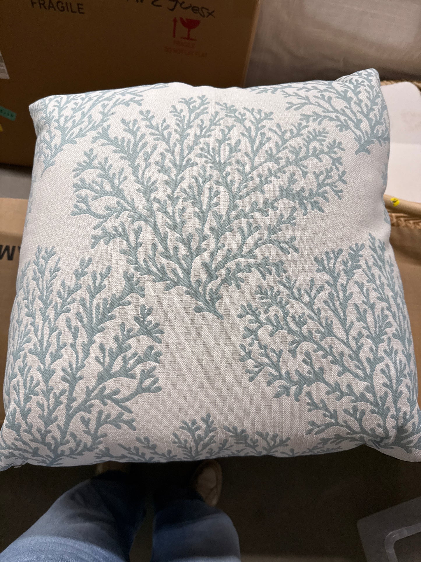 Coral Branch Pillow