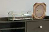 Small Gold Clear Jewelry Box