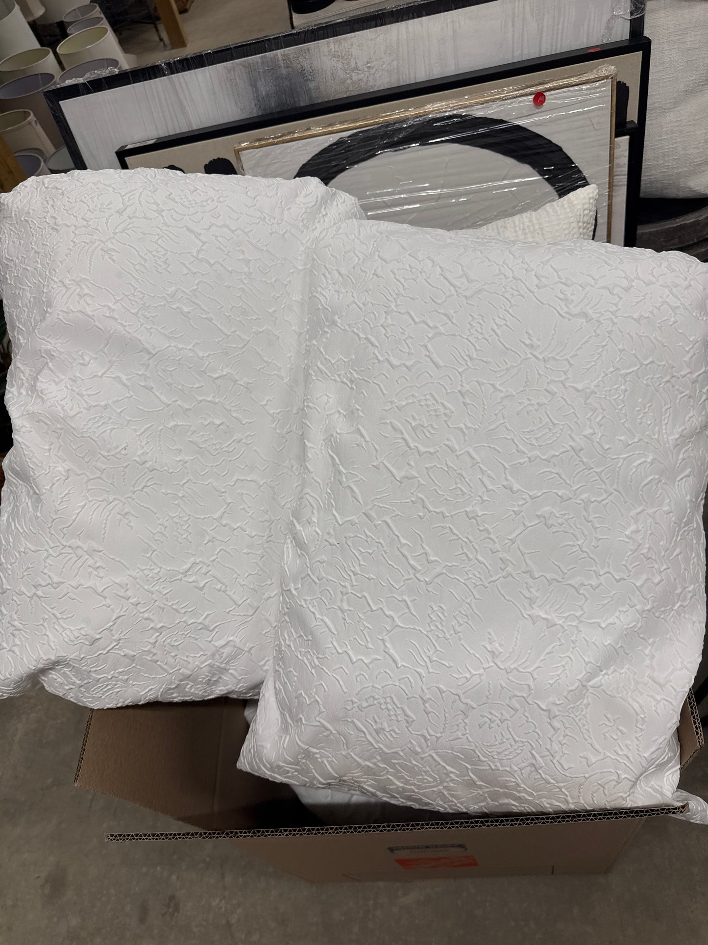 White Standard Pillow + Sham Set (Set of 2)
