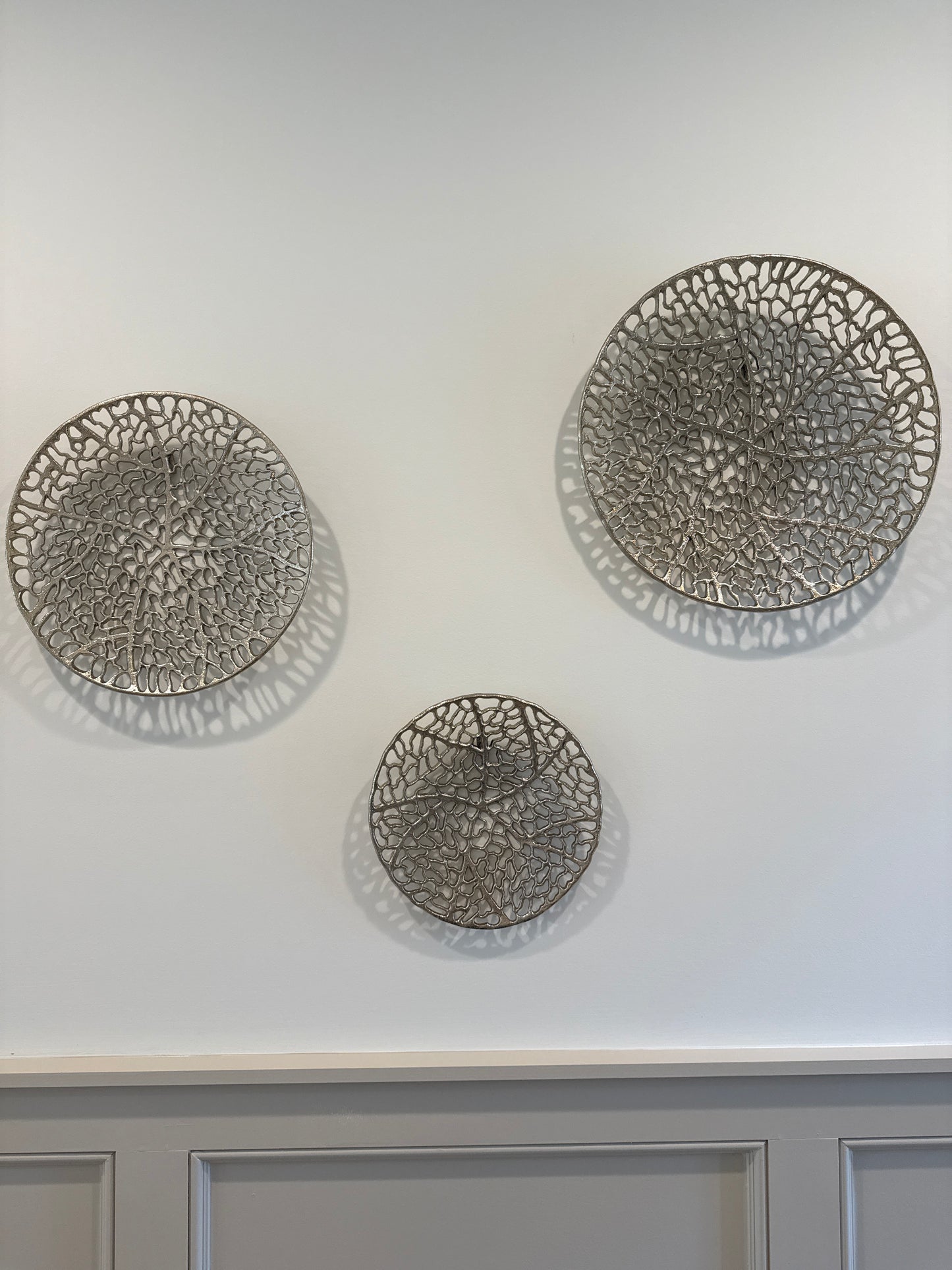 Set of 3 Gold Abstract Wall Art