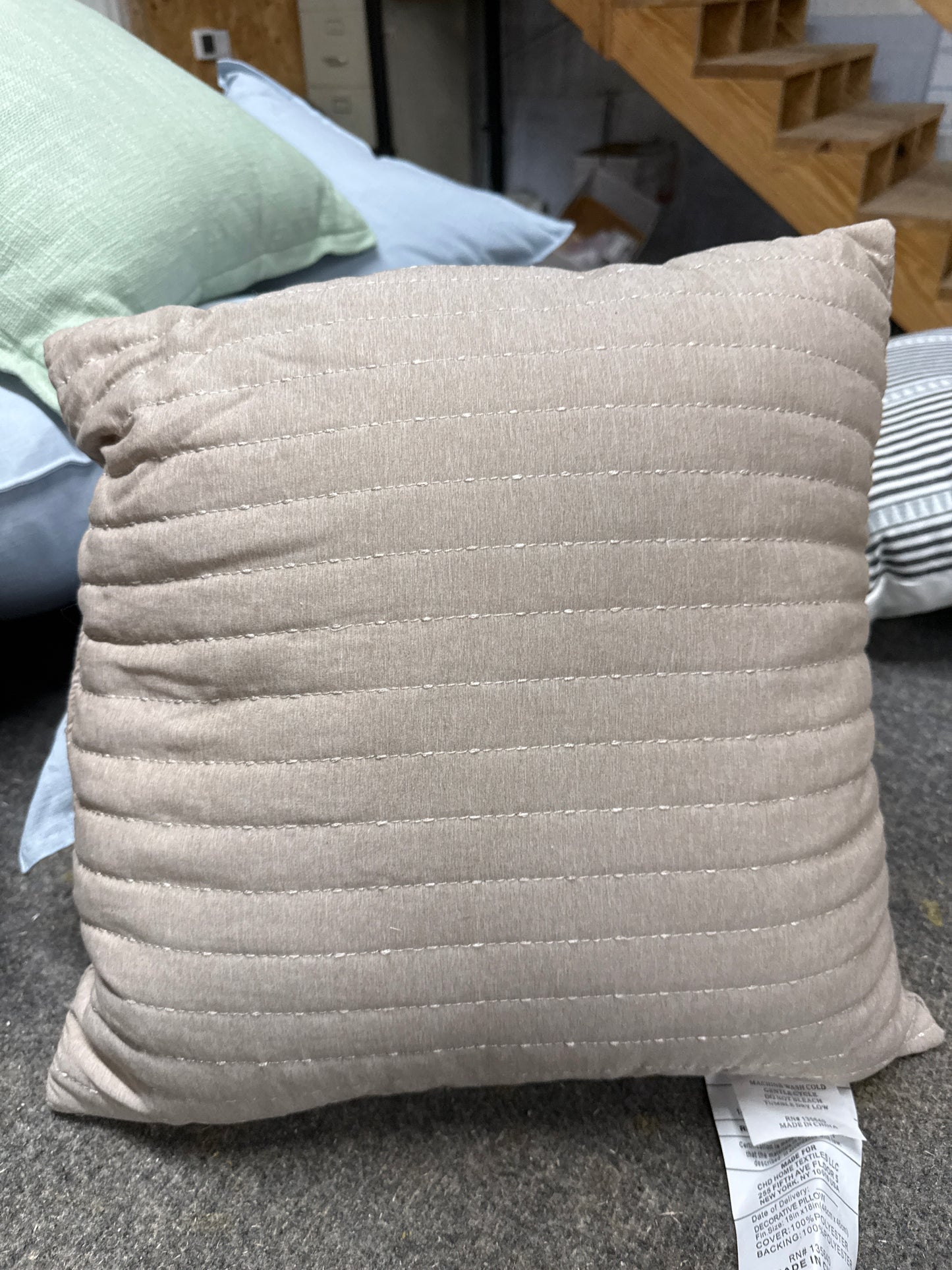 Blush Pintuck Shimmer Pillow