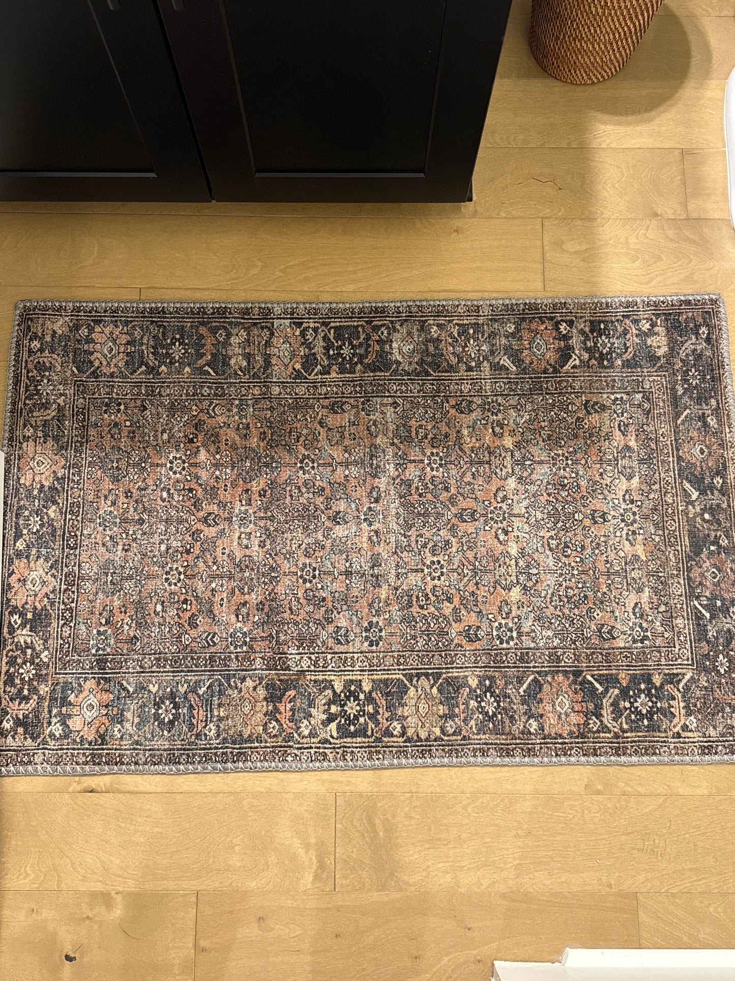 4’x 2’3” Red and Blue Oriental Rug