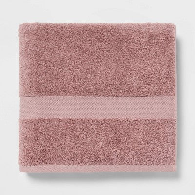 Heavyweight Cotton Bath Towel Mauve