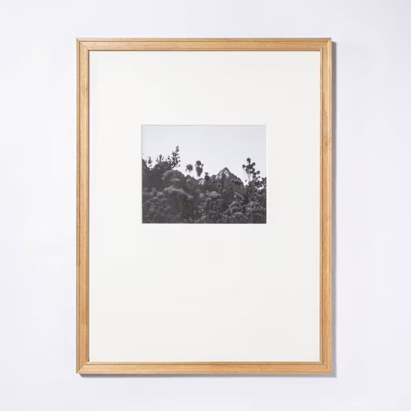 18" x 24" Matted to 8" x 10" Gallery Frame Natural Wood