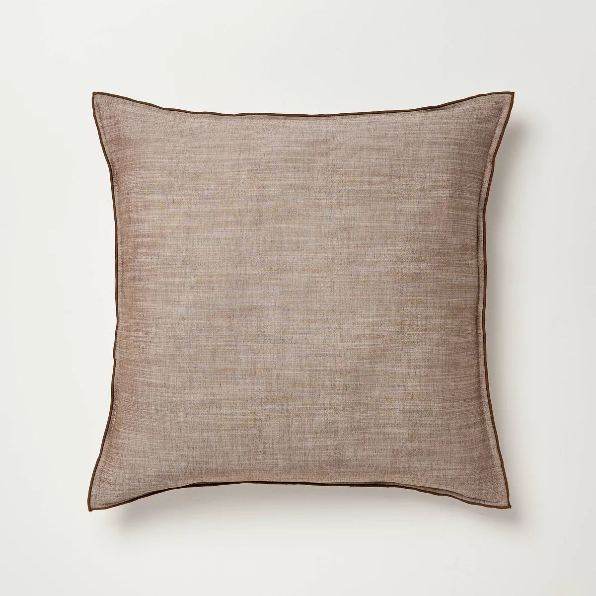 Brown 26"x26" Euro Square Throw Pillow Brown