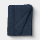 50"x60" Dimensional Knit Throw Blue