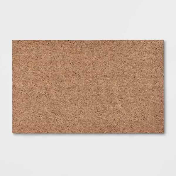 1'6"x2'6" Solid Doormat Beige