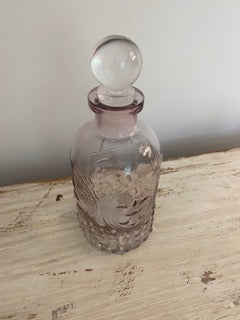 Lavendar Glass Corked Bottle
