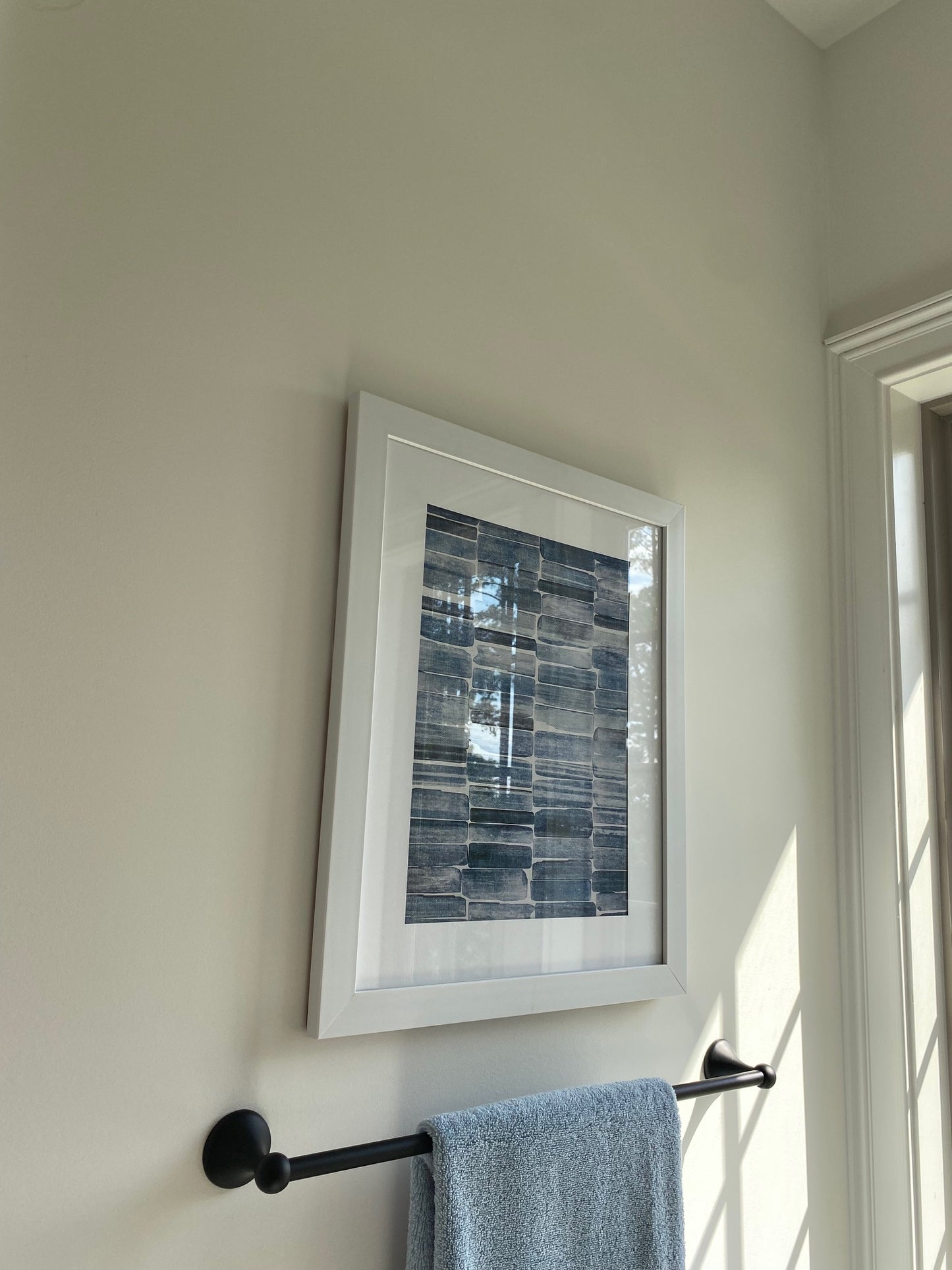 Blue Watercolor Framed Art