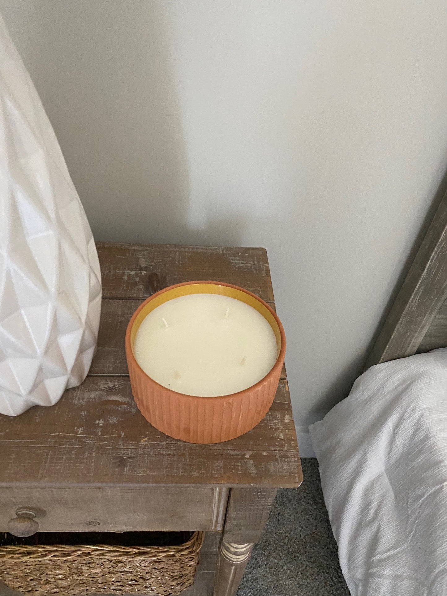 Large Orange Candle