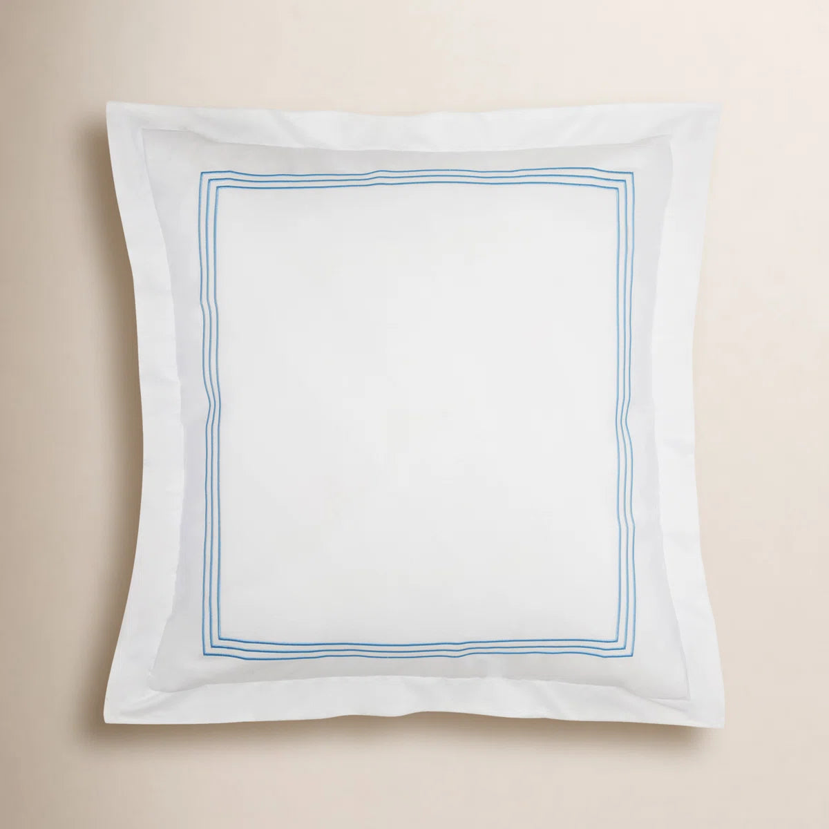 Blue Norma Cotton Blend Pillow Sham - 26x26