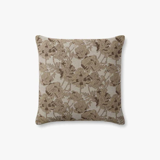18'' x 18" MATILDA Pcj0008 Beige / Mocha Pillow