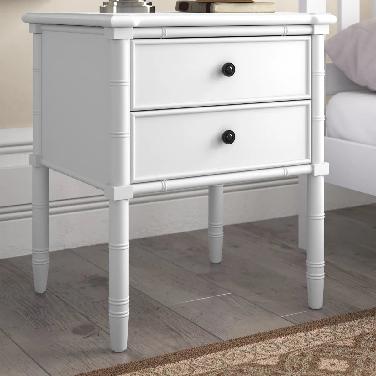 White Peggy Nightstand