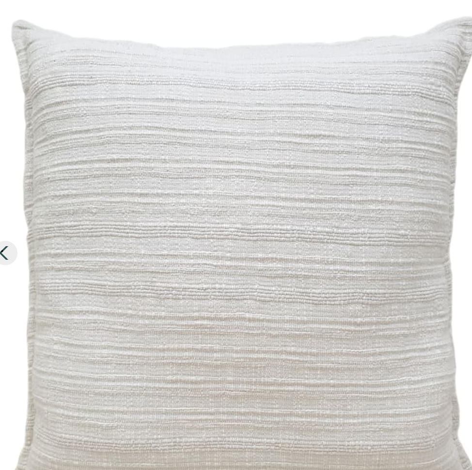 White Stripe Euro Pillow
