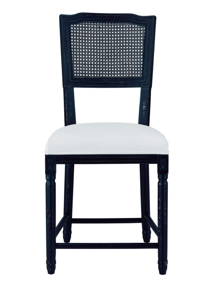 Camille Counter Stool in Washable White