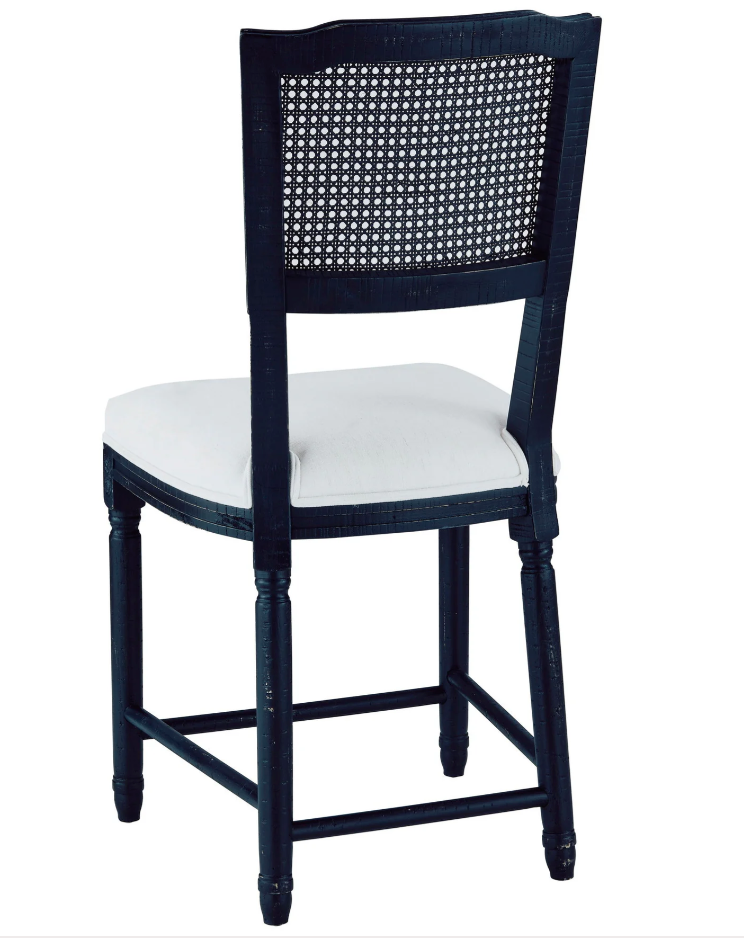 Camille Counter Stool in Washable White