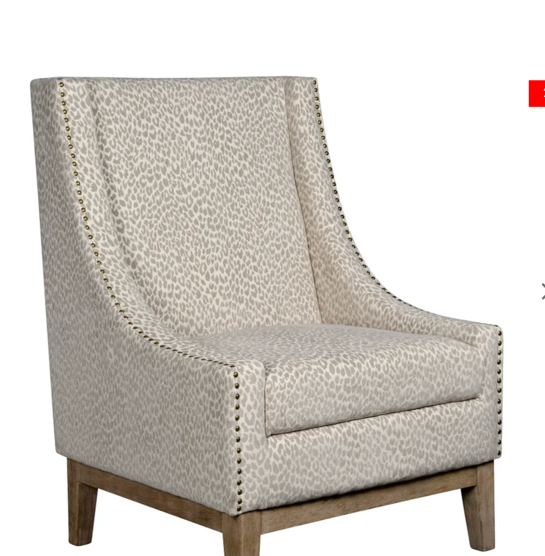 Jasmine Chair Snow Leopard