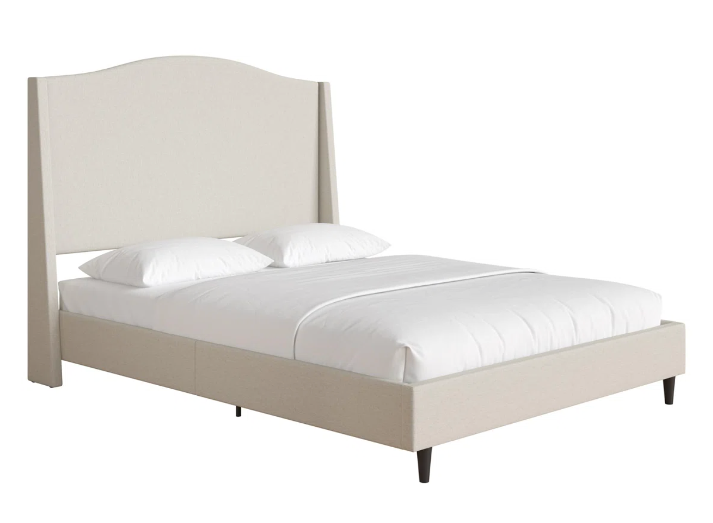 Oakley Wingback Platform Bed Frame with Tall Headboard