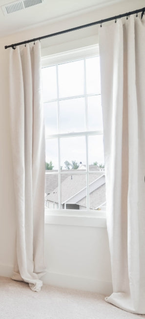 White 108" Curtains
