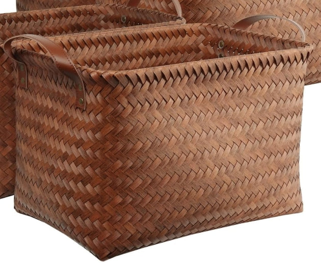 Handwoven Wicker Storage Baskets