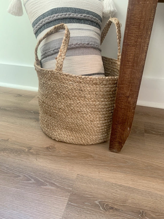 Jute Basket with Handles