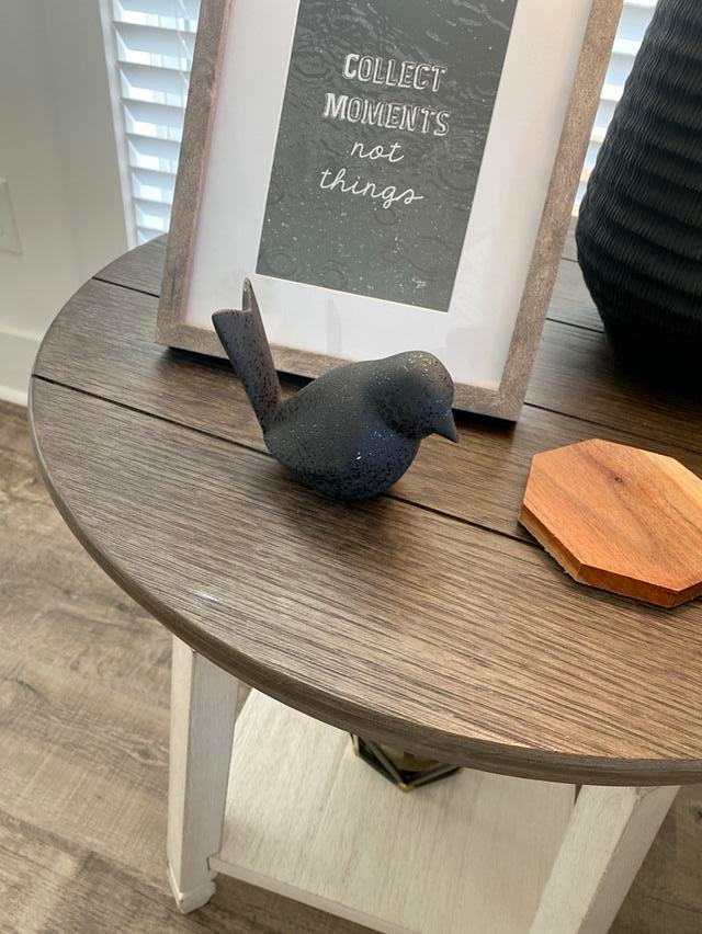 Black Ceramic Bird Decor