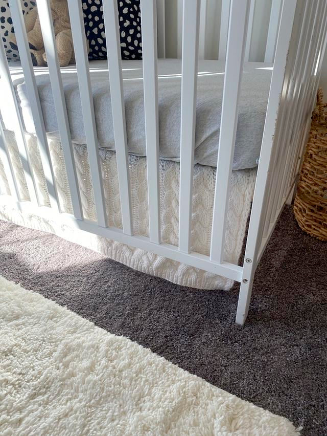 Cream Knitted Throw Blanket