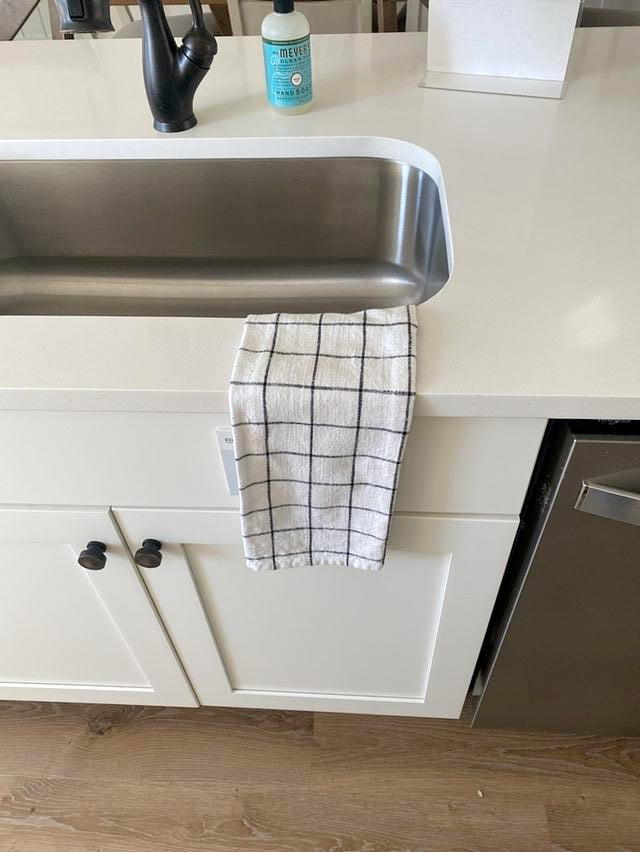 Black and White Dish Towel