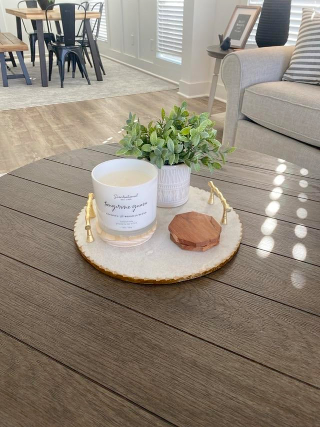 Gold and Marble Decorative Tray