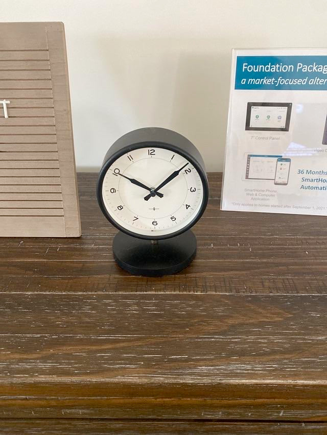 Small Black Table Clock