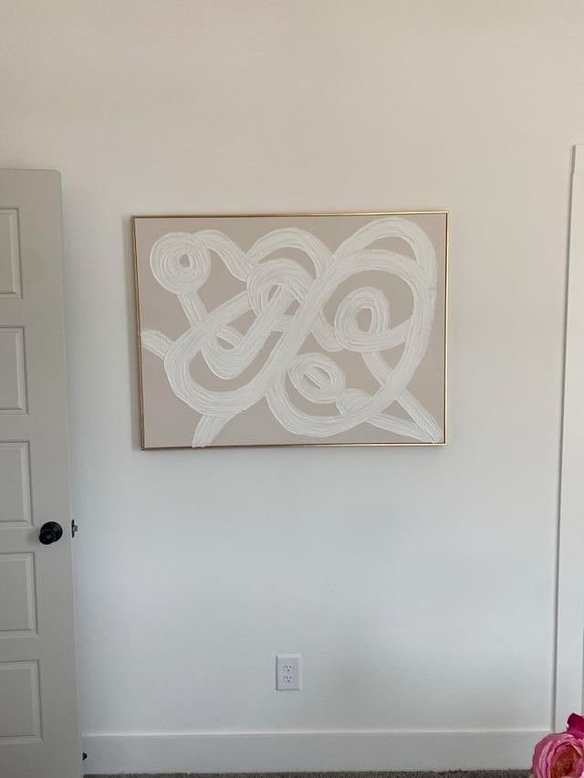 Gold Framed Abstract Wall Art (Large)