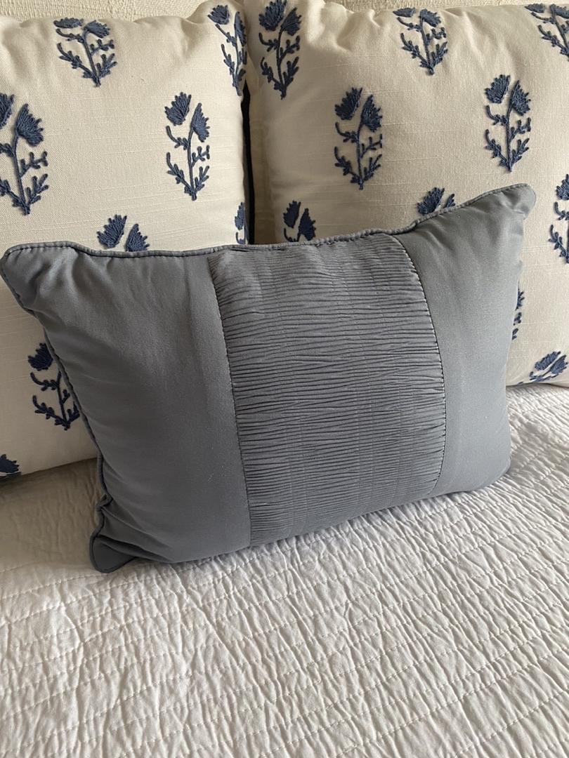 Small Navy Throw Pillow