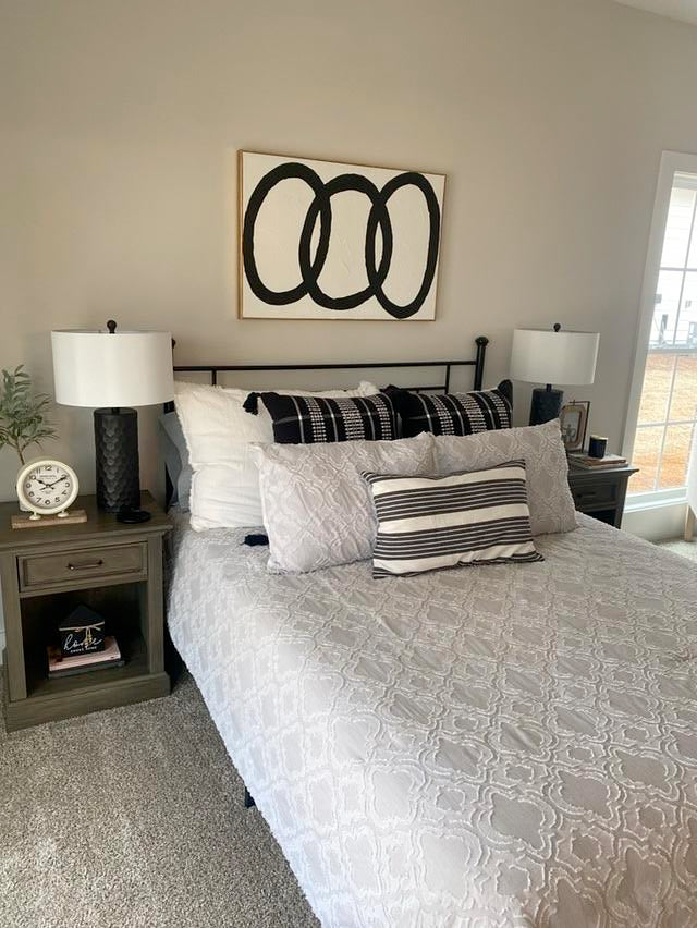 Black Metal Classic Headboard - Queen