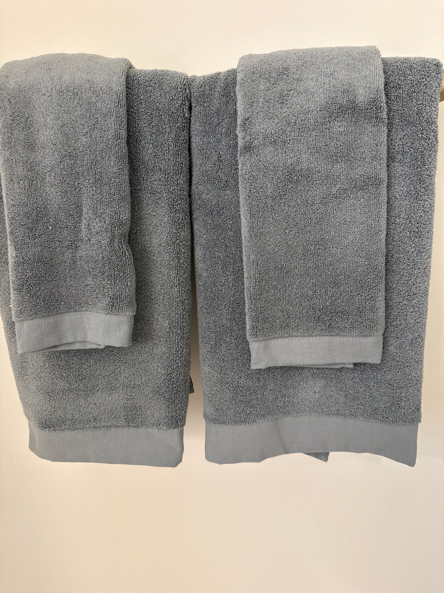 Gray/Blue Bath Towel