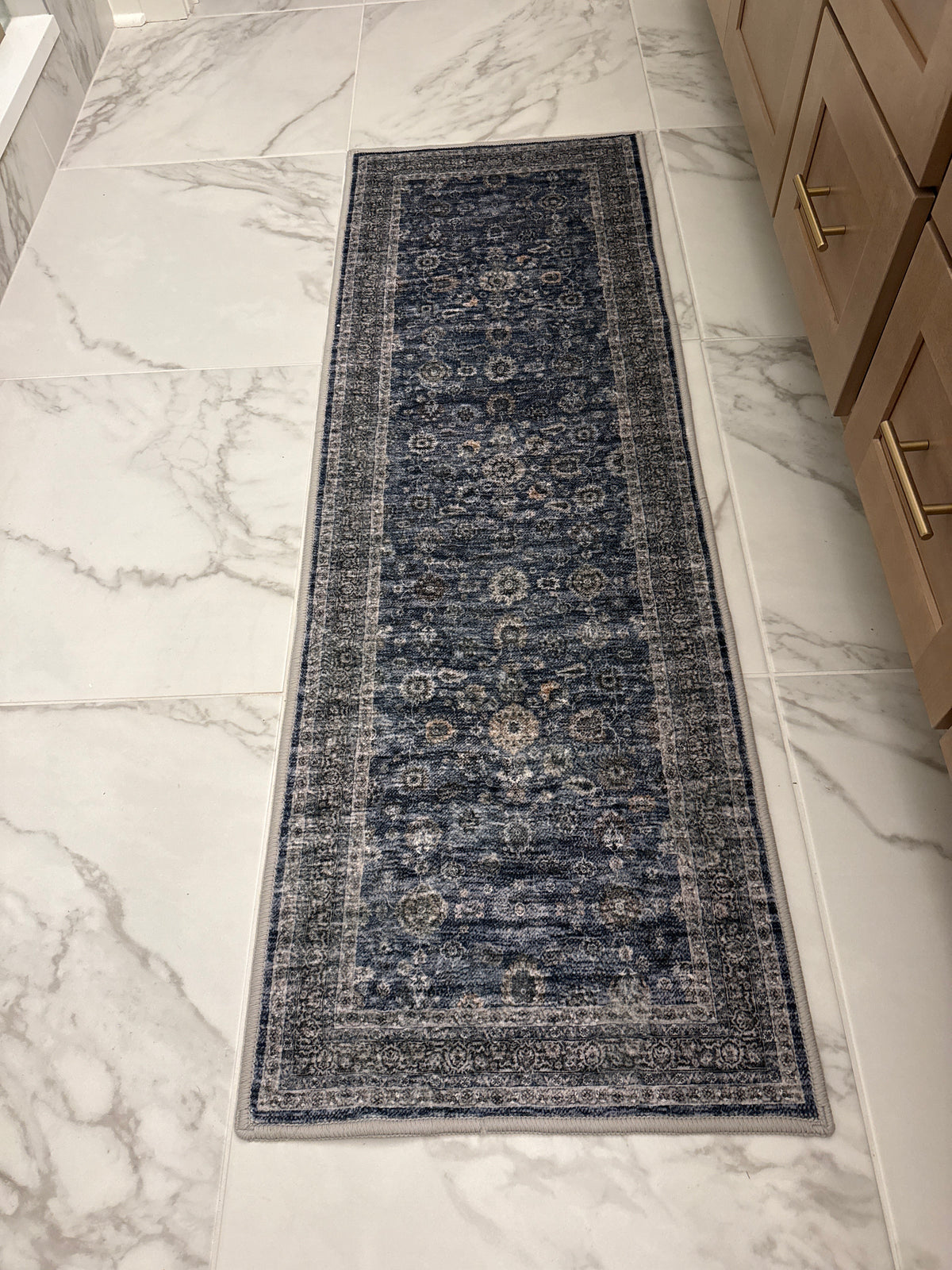 Blue/Green Oriental Runner 5’x2’
