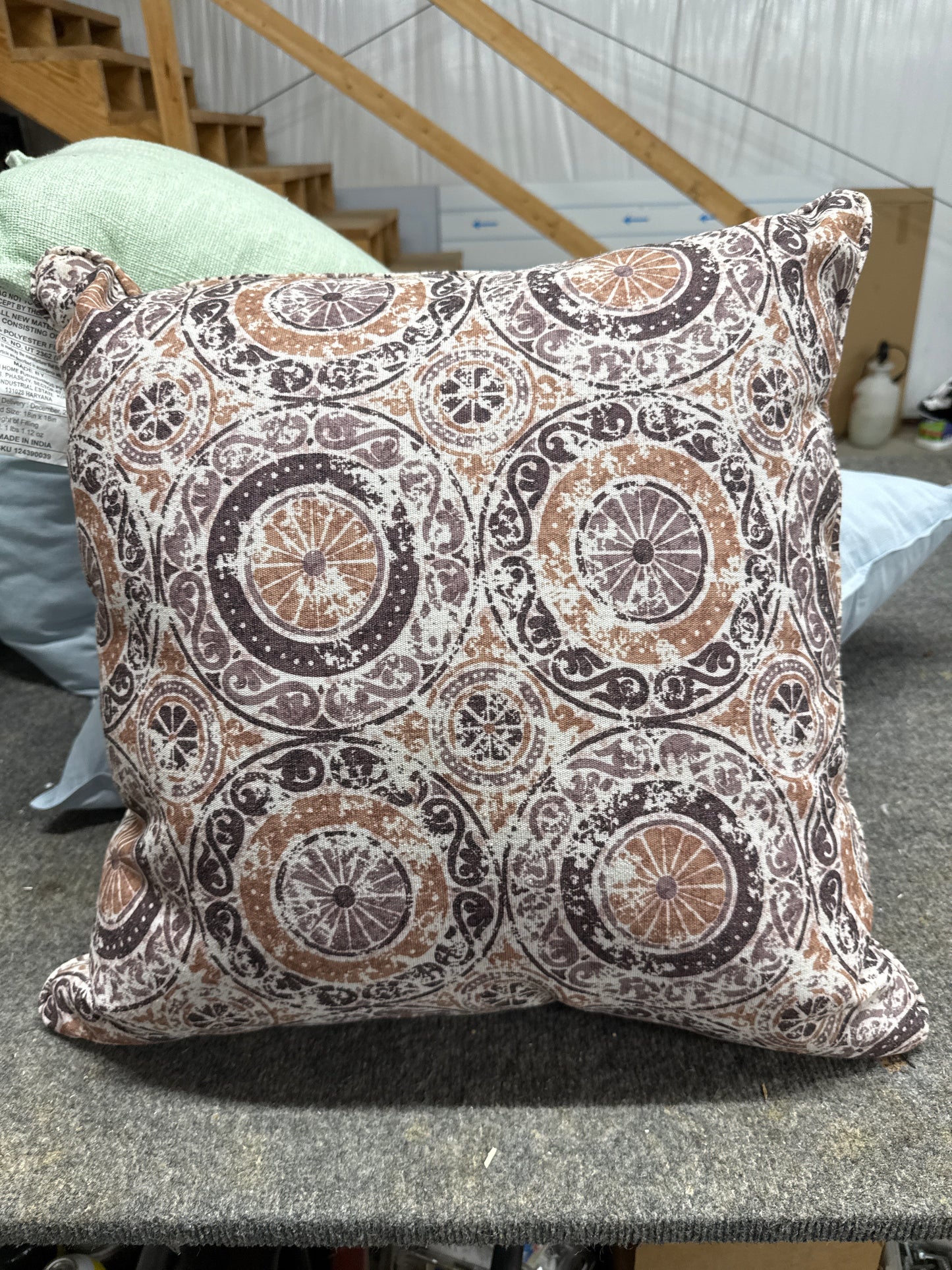 Boho Medallion Print Pillow