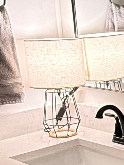 Black Geometric Lamp