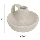 Gray Vase Taper Candle Holder