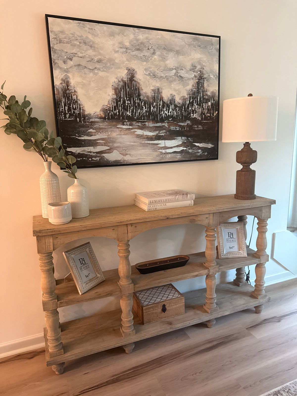 Ornate Wooden Console Table