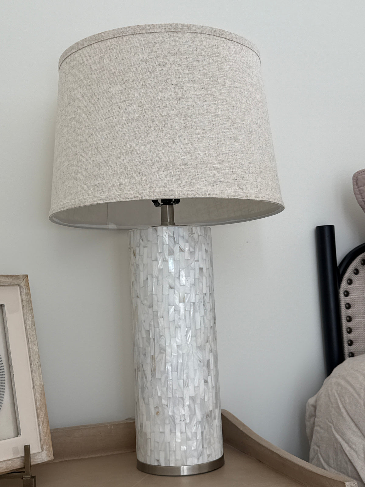 Shades of Ivory Tiled Lamp