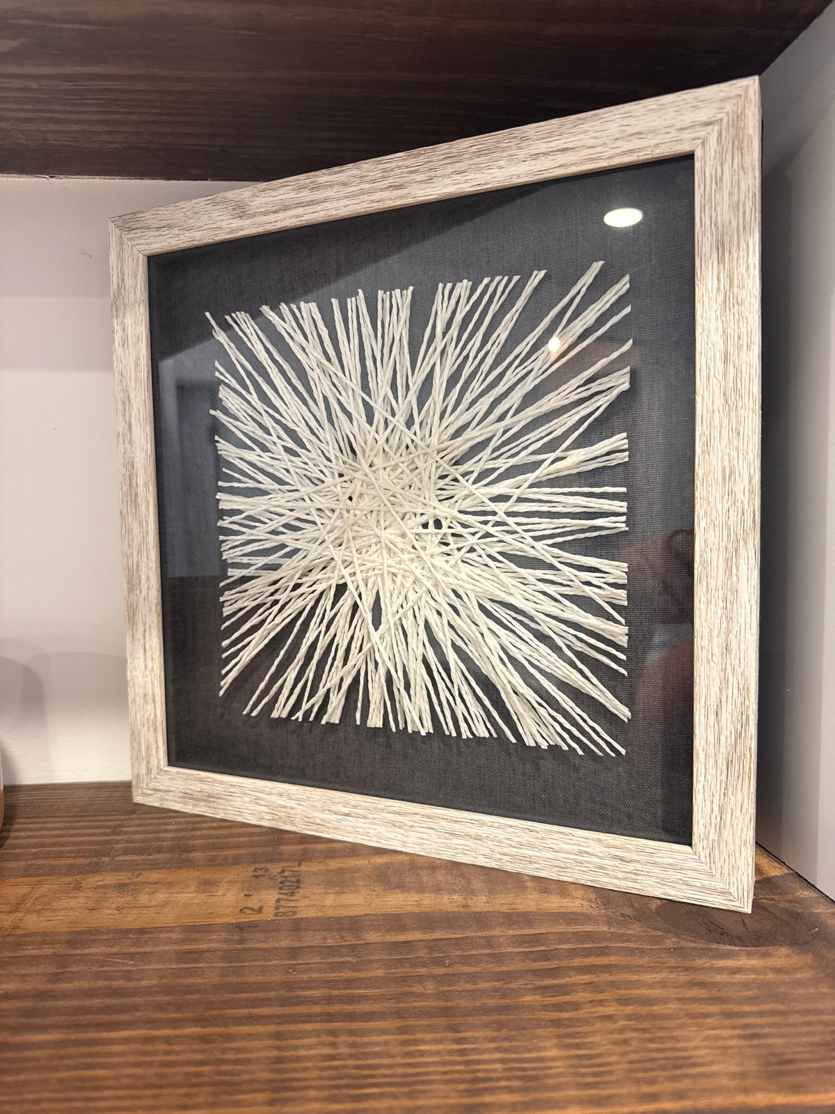 Fabric Line Art Framed