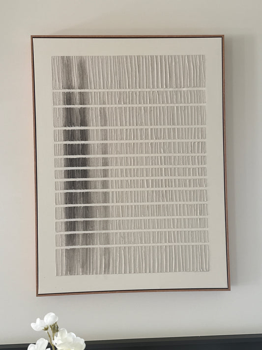 Modern Fading Grays Textured Canvas