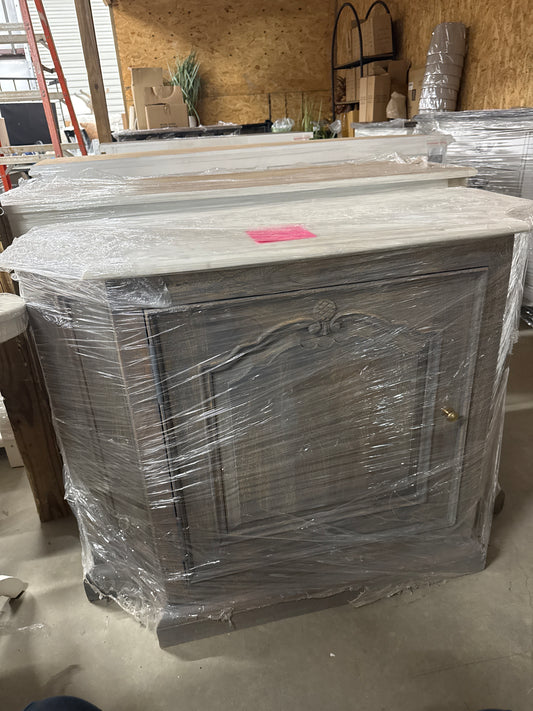 Ornate Marble Top Chest