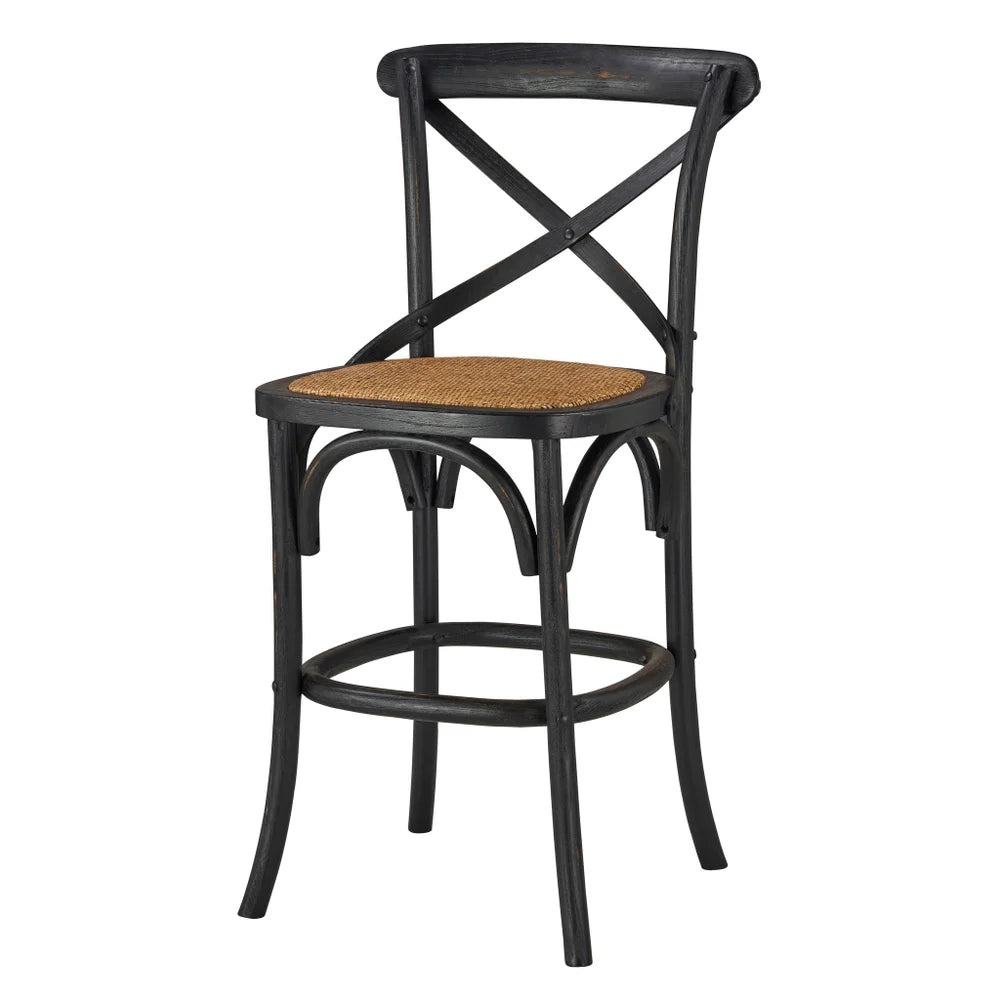 Bennett X-Back Stool - Black