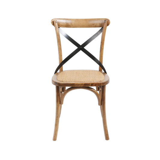 Brody X-Back Chair Medium Brown