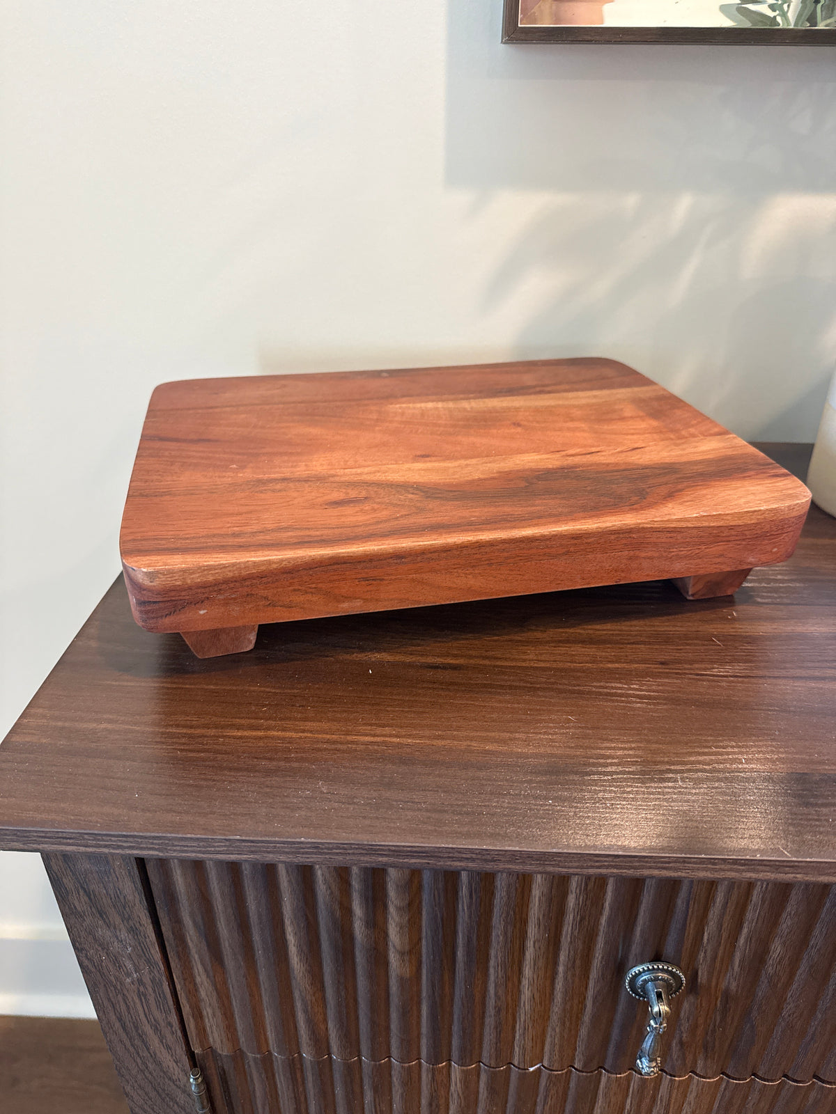 Wooden Footed Tray