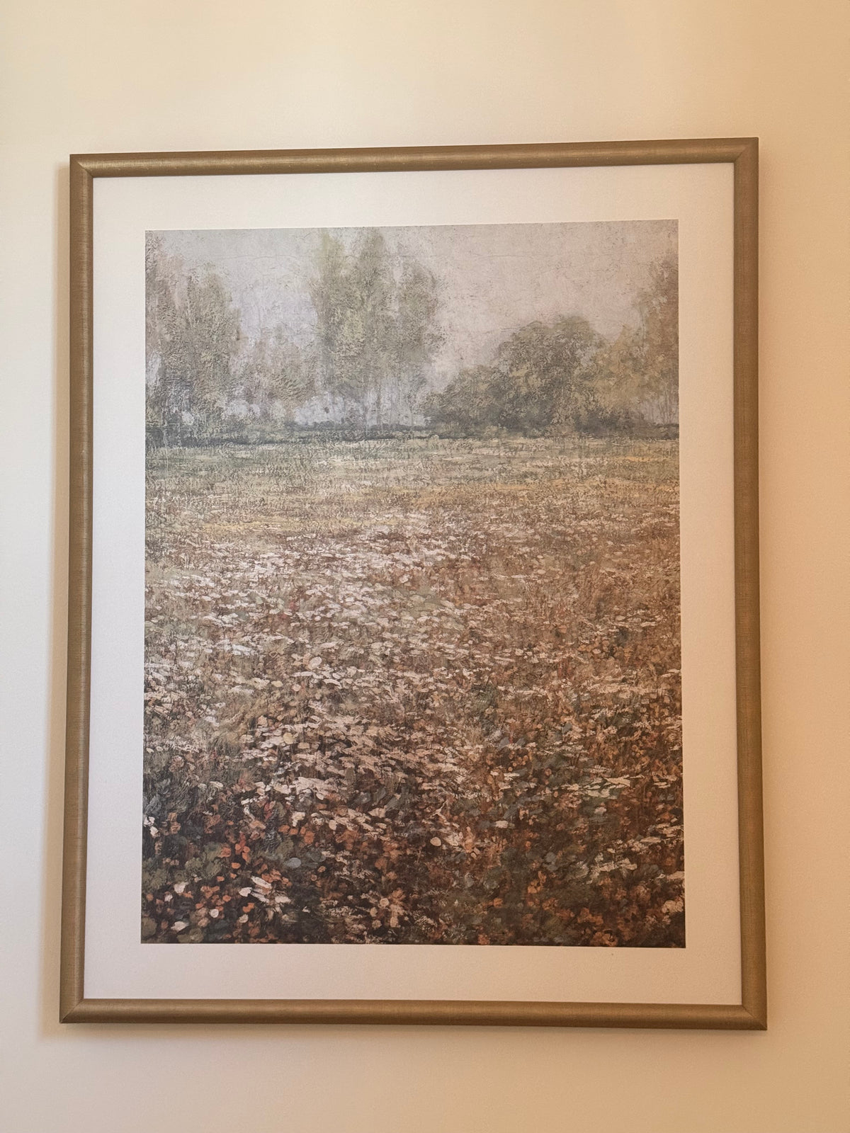 Floral Fields Matted Frame Art