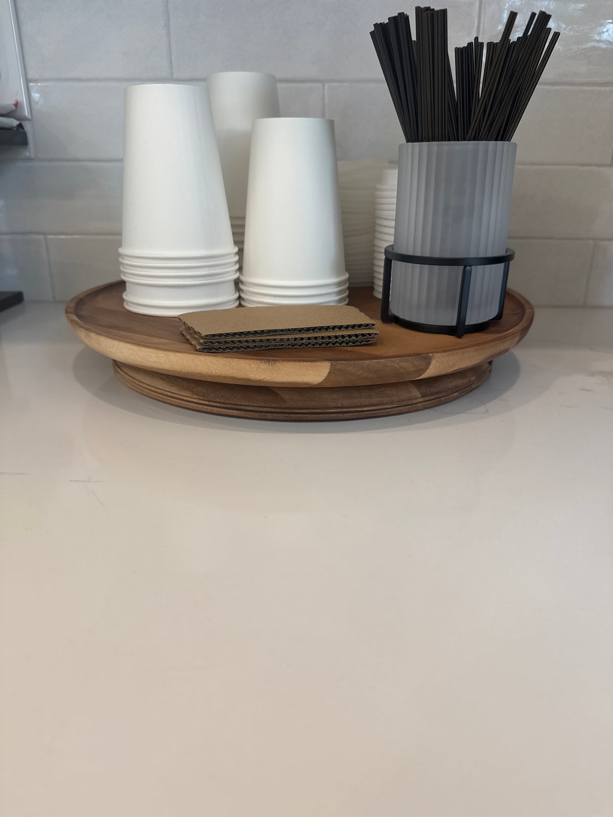 14” Acadia Wood Lazy Susan